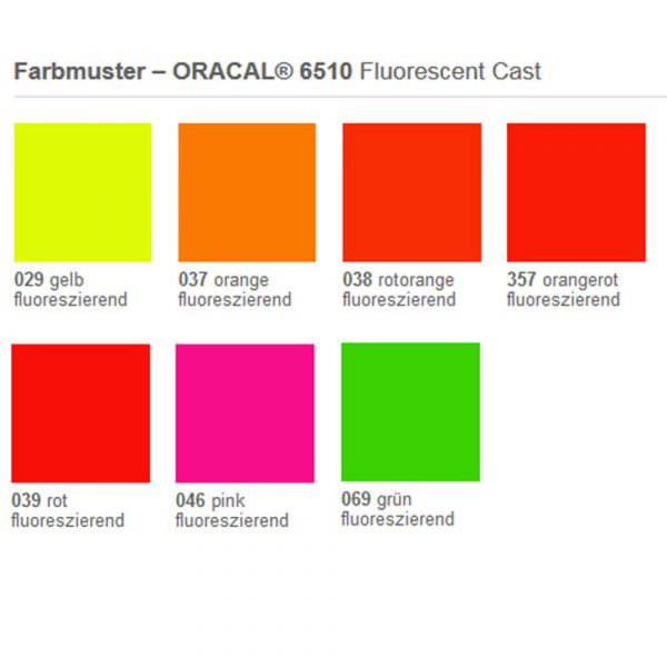 ORACAL 6510 Florasan Cast Folyo (Fluorescent Cast) - Görsel 4